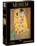 Puzzle Clementoni de 500 piese - Sarutul, Gustav Klimt - 1t