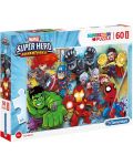 Puzzle Clementoni de 60 piese maxi - Marvel Super Hero - 1t