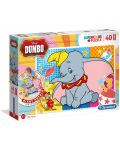 Puzzle de podea Clementoni de 40 piese - Dumbo - 1t