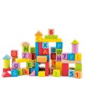 Set de construit Woody - Cu cifre si litere - 1t