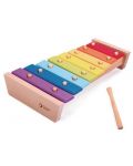Jucarie din lemn Classic World - Xilofon in culorile curcubeului - 1t