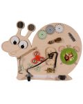 Tablă de lemn Montessori - Moni Toys - Melc - 1t