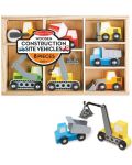 Jucării din lemn Melissa & Doug - Masini de constructii, 7 buc - 5t