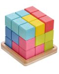 Joc logic din lemn Tini Toys - Ordonează cubul - 2t