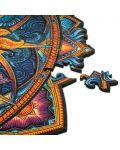 Puzzle din lemn Unidragon de 350 de piese - Mandala Soarelui Răsare (dimensiune KS) - 3t