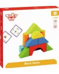 Joc din lemn Tooky toy - Forme geometrice - 5t