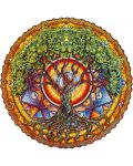 Puzzle din lemn Unidragon de 700 de piese - Mandala Arborele Vieții (dimensiune RS) - 4t