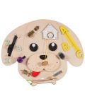 Tablă de lemn Montessori - Moni Toys - Câine - 1t