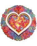 Puzzle din lemn Unidragon de 200 de piese - Mandala Conscious Love (dimensiune M) - 4t