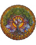 Puzzle din lemn Unidragon de 350 de piese - Mandala Arborele Vieții (dimensiune KS) - 4t
