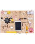 Tablă Montessori electronică din lemn Moni Toys - 1t