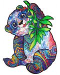 Puzzle din lemn Unidragon de 215 piese - Panda dragalasa (Marimea M) - 4t