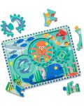 Puzzle din lemn  Melissa & Doug - Facilități subacvatice, 18 piese - 3t