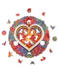Puzzle din lemn Unidragon de 200 de piese - Mandala Conscious Love (dimensiune M) - 2t
