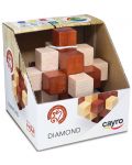 Cayro Puzzle Logic din lemn - Diamant - 1t