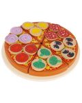 Set din lemn Kruzzel - Pizza cu accesorii - 3t