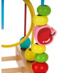 Jucărie din lemn Jucărie din lemn - Labirint în spirală cu mărgele - 4t