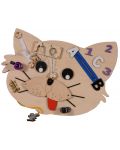 Tablă de lemn Montessori - Moni Toys - Pisică - 1t