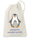 Puzzle din lemn Orange Tree Toys - Pinguin - 2t