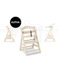 Scaun de masă din lemn Hauck - Alpha Plus, Vanilla - 5t