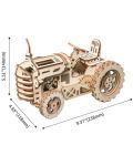 Puzzle 3D din lemn Robo Time din 135 de piese - Tractor - 2t