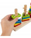 Jucărie din lemn Iso Trade - String sorter - 4t