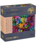  Puzzle din lemn Trefl de 500+1 piese - Catel colorat - 1t