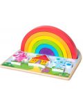 Puzzle din lemn Melissa & Doug - Blue's Clues & You, Rainbow - 2t