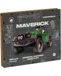Puzzle 3D din lemn Unidragon de 265 piese - Maverick, verde - 4t
