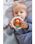 Jucărie de lemn pentru bebeluși Haba - Clovnul colorat - 2t