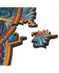 Puzzle din lemn Unidragon de 200 de piese  -Mandala Soarele Răsare (dimensiune M) - 3t
