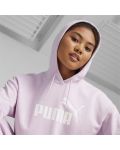 Hanorac pentru femei Puma - Essentials Logo Cropped, roz - 5t