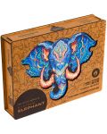Puzzle din lemn Unidragon de 299 piese - Elefant  (marimea KS) - 1t