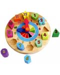 Jucărie din lemn Viga - Ceas puzzle - 1t