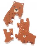 Puzzle din lemn Orange Tree Toys - Urși - 2t