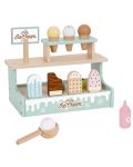 Set din lemn Tooky Toy - Magazin de inghetata - 2t