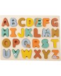 Puzzle educațional din lemn Small Foot - Safari cu alfabetul englezesc  - 1t