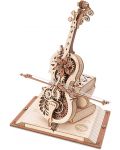Puzzle 3D din lemn Robo Time din 199 de piese - Violoncel magic - 1t