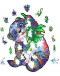 Puzzle din lemn Unidragon de 215 piese - Panda dragalasa (Marimea M) - 2t