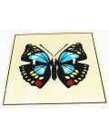 Smart Baby Mini puzzle pentru animale din lemn - Butterfly, 3 piese - 1t