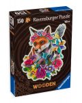 Puzzle din lemn Ravensburger cu 150 de piese - Vulpea colorată - 1t