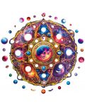 Puzzle din lemn Unidragon din 350 de piese - Mandala Vise cosmice (mărimea KS) - 2t