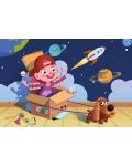 Puzzle din lemn Art Puzzle 50 de piese - Micul astronaut - 2t