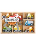 Jucării din lemn Melissa & Doug - Masini de constructii, 7 buc - 1t