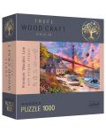 Puzzle din lemn Trefl de 1000 de piese - Frumos apus - 1t