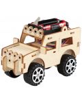 Acool Toy - jeep din lemn DIY, cu baterii - 1t