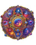 Puzzle din lemn Unidragon din 350 de piese - Mandala Vise cosmice (mărimea KS) - 1t