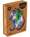 Puzzle din lemn Unidragon de 215 piese - Panda dragalasa (Marimea M) - 1t