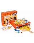 Set din lemn Tooky Toy - Pizza de casă, 39 piese - 1t