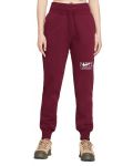 Pantaloni de trening pentru femei Nike - Swoosh Fleece, roșu - 2t